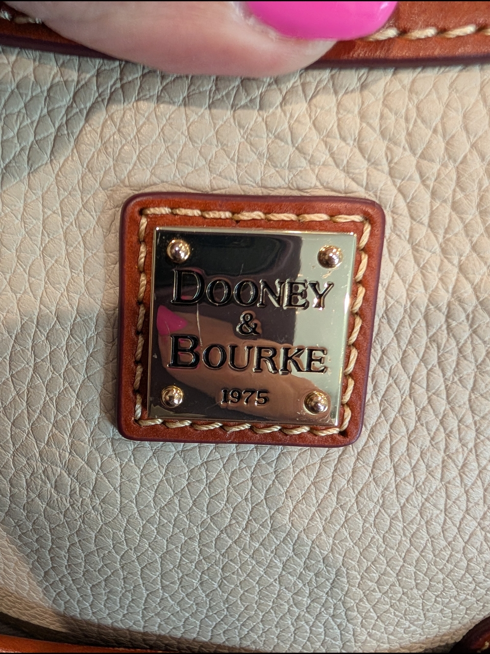 Dooney & Bourke Pebbled Leather Zip Hobo Bag w/Front Snap Pockets - Picture 2 of 16